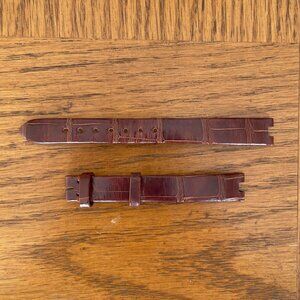 Cartier Mini Baignoire WATCH STRAP (KD2UAR93) - Alligator Brown